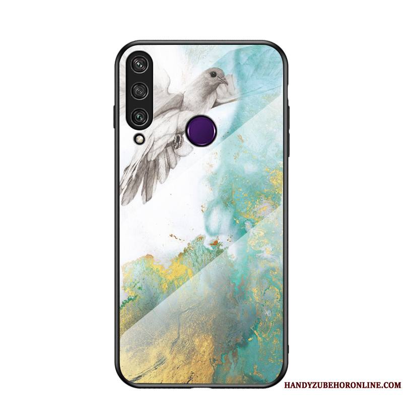 Huawei Y6p Coque Fluide Doux Difficile Marque De Tendance Peinture Incassable Mode Étui