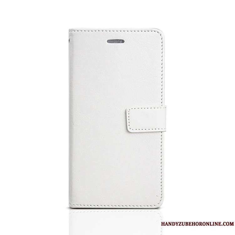 Huawei Y6s Coque De Téléphone Clamshell Blanc Étui En Cuir