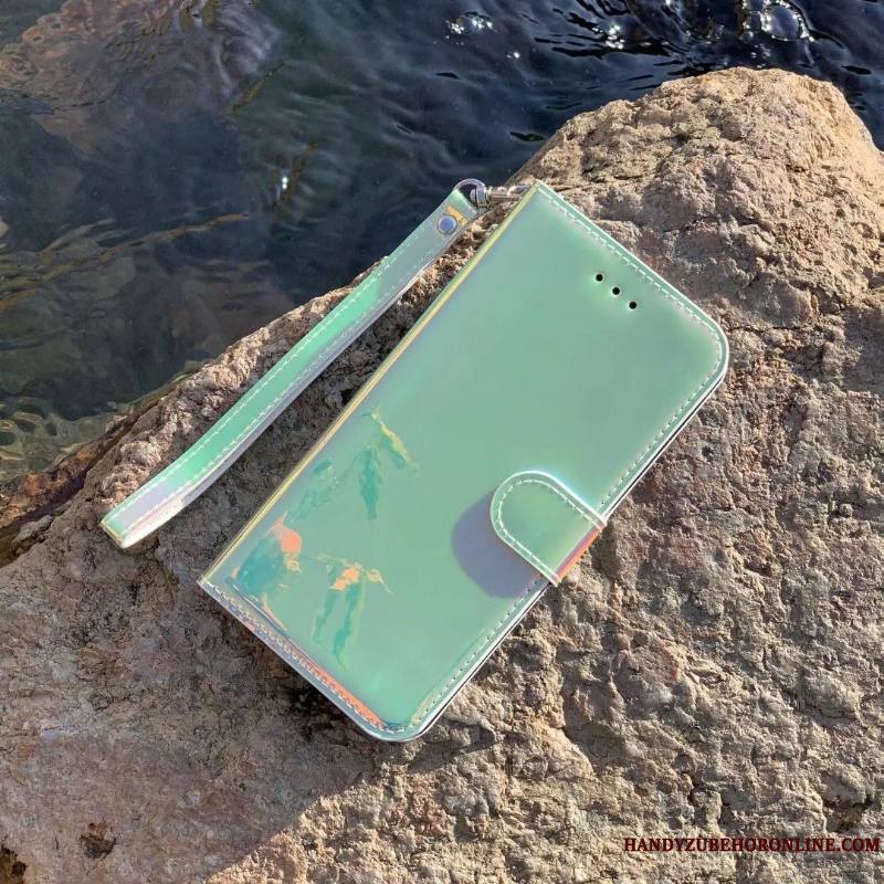 Huawei Y6s Coque De Téléphone Tendance Housse Plier Vert Miroir Nouveau