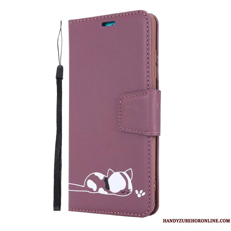 Huawei Y6s Rouge Plier Portefeuille Housse Coque De Téléphone