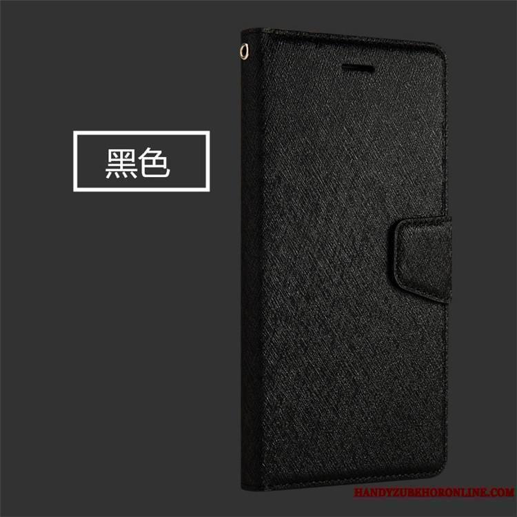 Huawei Y7 2018 Incassable Étui En Cuir Protection Portefeuille Bleu Carte Coque De Téléphone