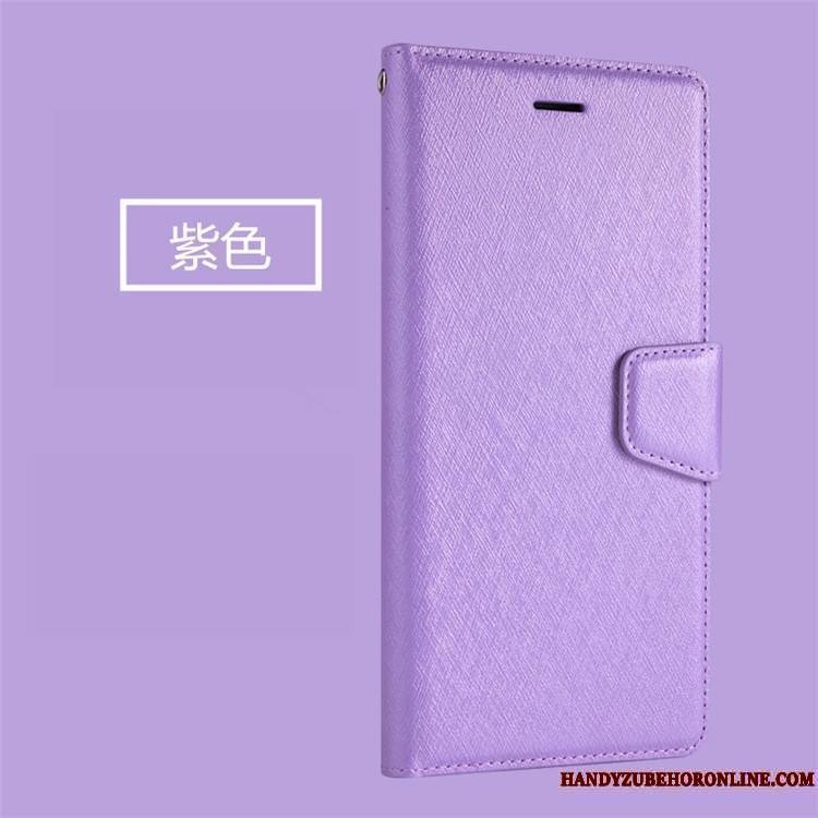 Huawei Y7 2018 Incassable Étui En Cuir Protection Portefeuille Bleu Carte Coque De Téléphone