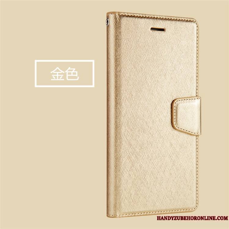 Huawei Y7 2018 Incassable Étui En Cuir Protection Portefeuille Bleu Carte Coque De Téléphone