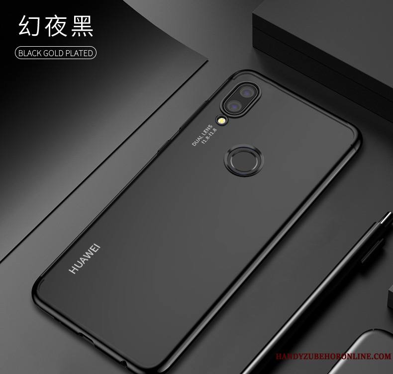 Huawei Y7 2019 Coque Silicone Étui Tout Compris Transparent Or Rose Ultra Incassable