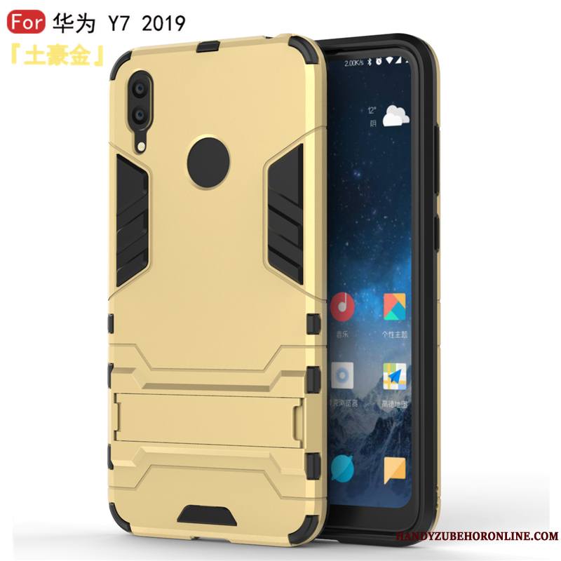 Huawei Y7 2019 Coque Simple Étoile Personnalité De Téléphone Nouveau Bleu