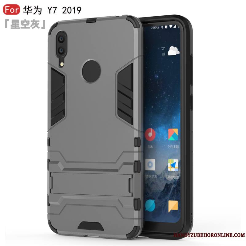 Huawei Y7 2019 Coque Simple Étoile Personnalité De Téléphone Nouveau Bleu