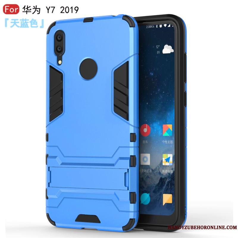 Huawei Y7 2019 Coque Simple Étoile Personnalité De Téléphone Nouveau Bleu