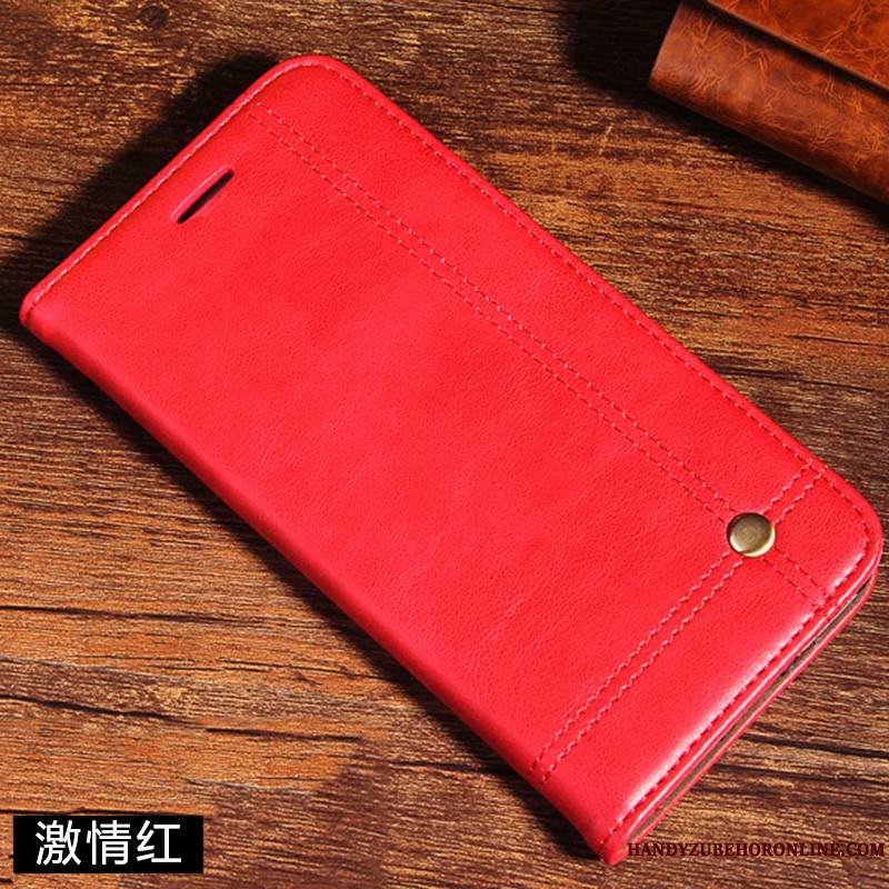 Huawei Y7 2019 Membrane Marron Coque De Téléphone Étui En Cuir Housse Tempérer