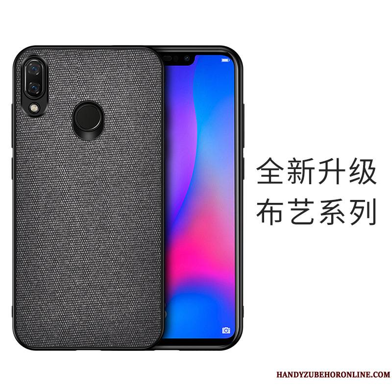Huawei Y7 2019 Protection Modèle Fleurie Coque Difficile Fluide Doux De Téléphone Flanelle