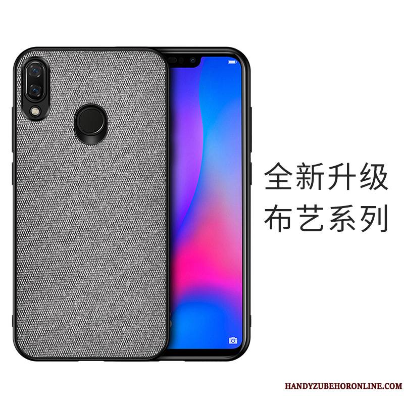 Huawei Y7 2019 Protection Modèle Fleurie Coque Difficile Fluide Doux De Téléphone Flanelle