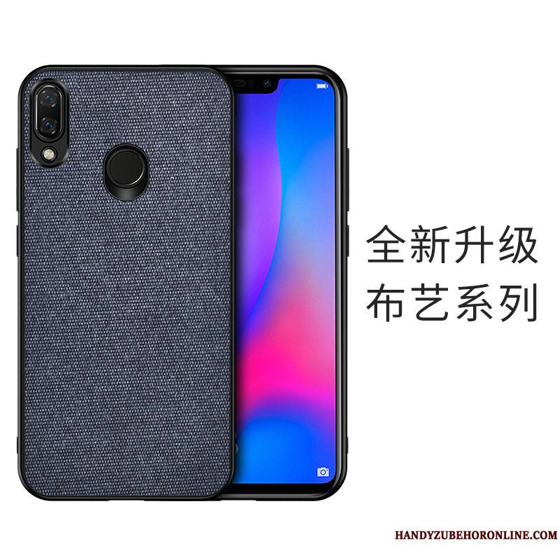 Huawei Y7 2019 Protection Modèle Fleurie Coque Difficile Fluide Doux De Téléphone Flanelle