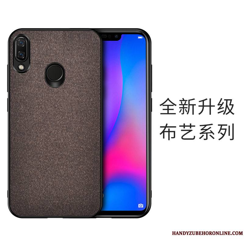 Huawei Y7 2019 Protection Modèle Fleurie Coque Difficile Fluide Doux De Téléphone Flanelle