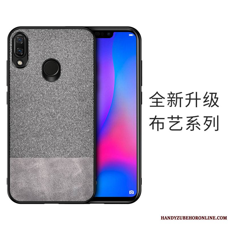 Huawei Y7 2019 Protection Modèle Fleurie Coque Difficile Fluide Doux De Téléphone Flanelle