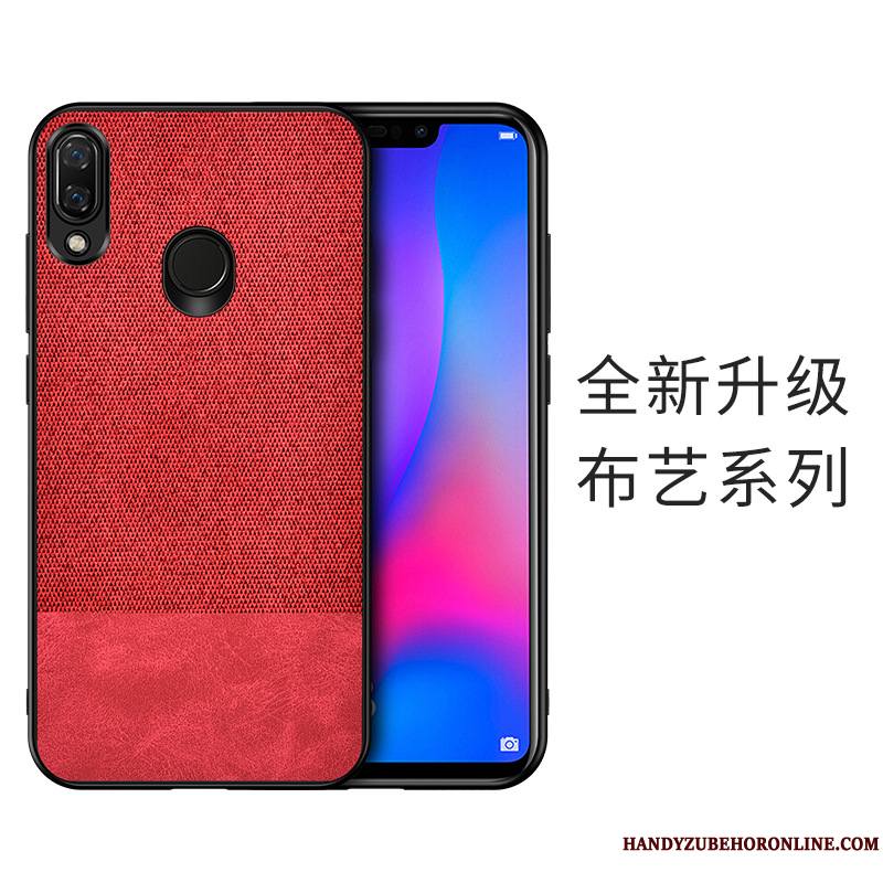 Huawei Y7 2019 Protection Modèle Fleurie Coque Difficile Fluide Doux De Téléphone Flanelle