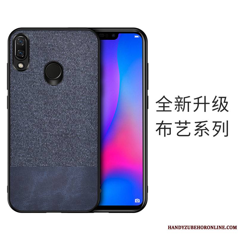 Huawei Y7 2019 Protection Modèle Fleurie Coque Difficile Fluide Doux De Téléphone Flanelle