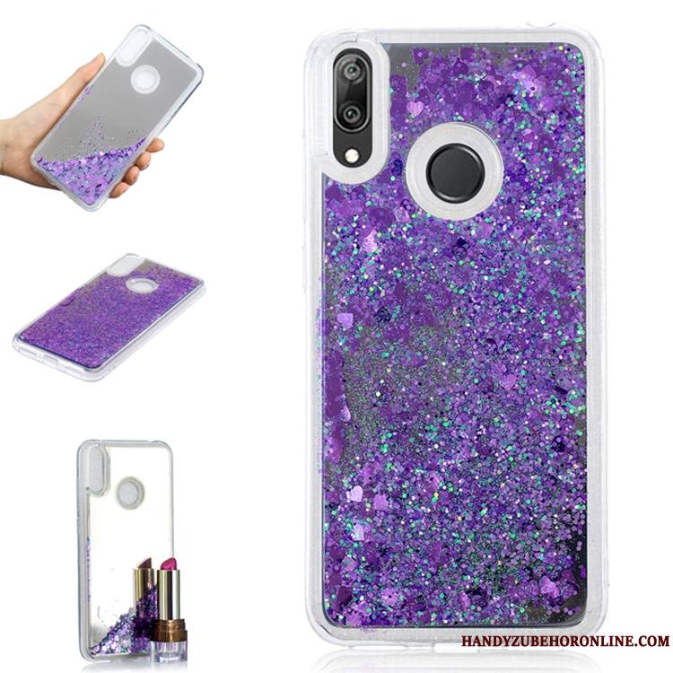 Huawei Y7 2019 Quicksand Coque De Téléphone Tendance Étoile Or