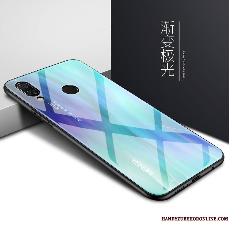 Huawei Y7 2019 Simple Tout Compris Nouveau Protection Coque De Téléphone Incassable Bleu