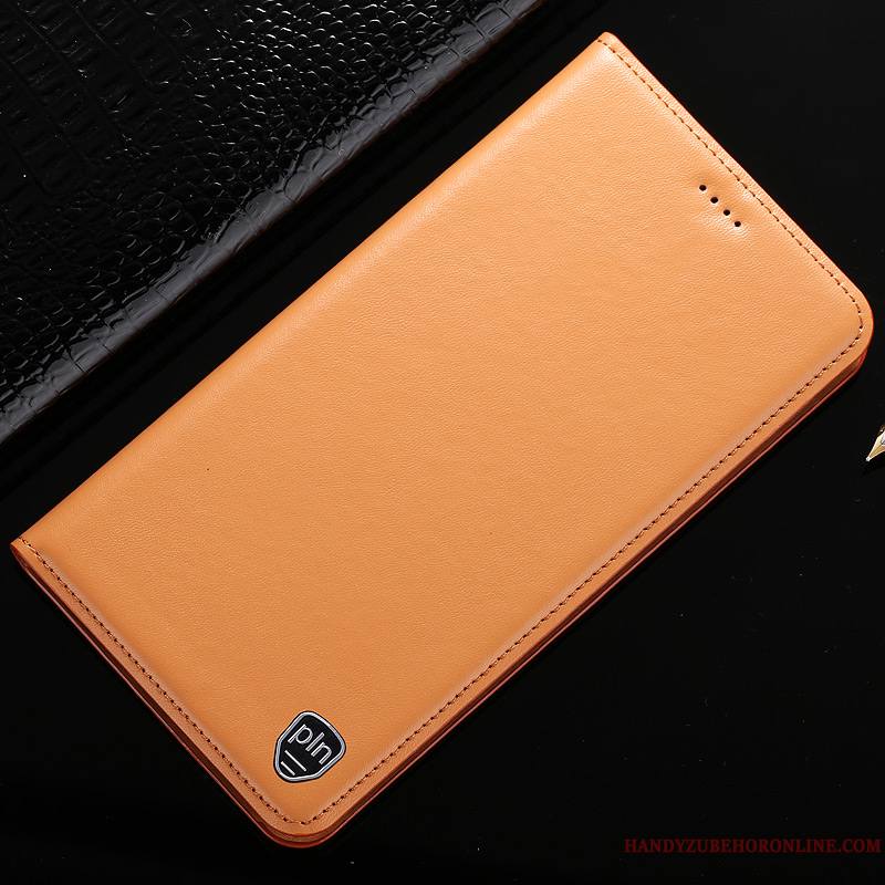 Huawei Y7 2019 Étui En Cuir Modèle Fleurie Protection Coque Tout Compris Housse Citron