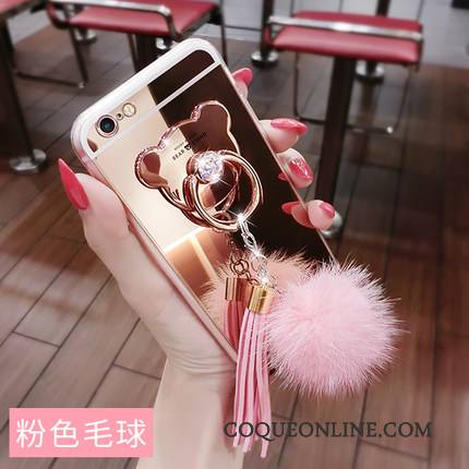 Lg G2 Coque De Téléphone À Franges Une Agrafe Or Rose Pompon Anneau Créatif