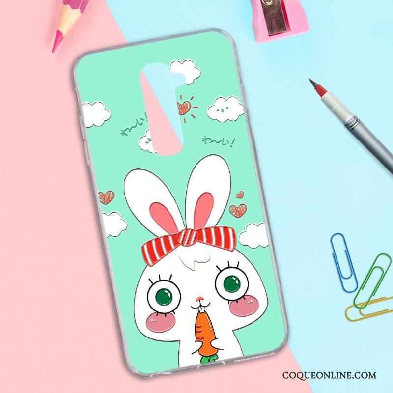 Lg G2 Incassable Coque Dessin Animé Charmant Rose Étui De Téléphone