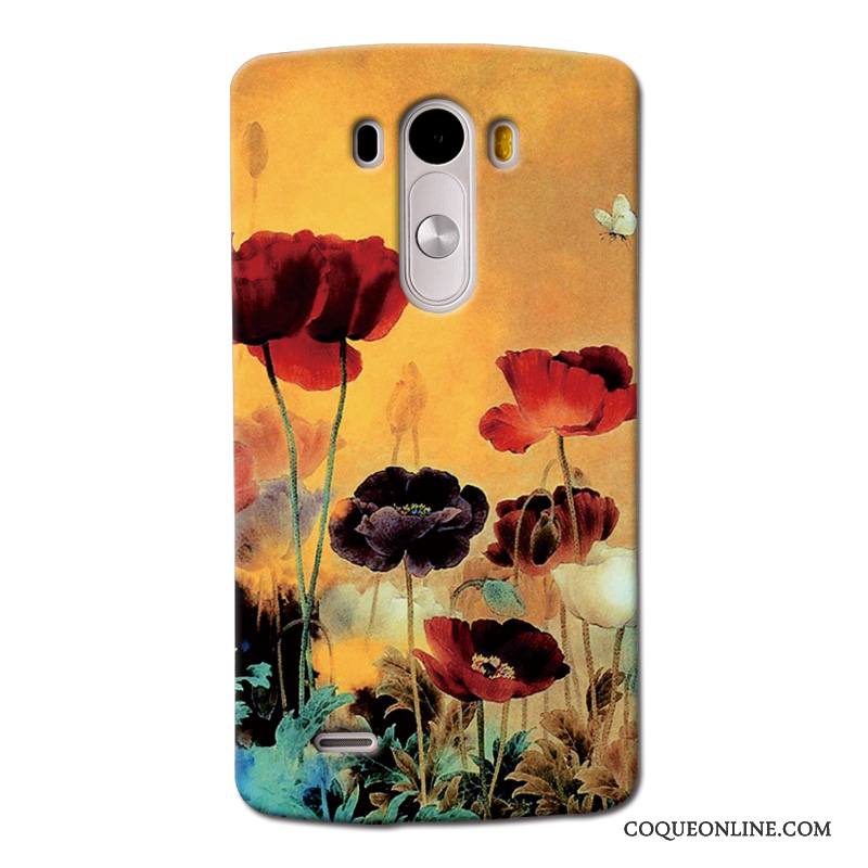 Lg G3 Coque De Téléphone Nouveau Délavé En Daim Jaune Peinture Téléphone Portable