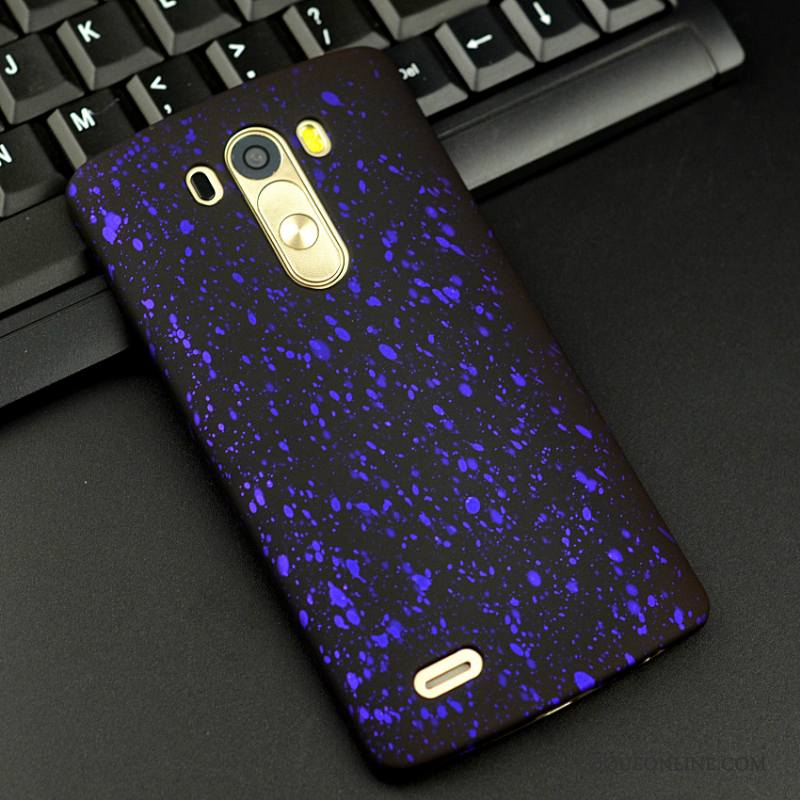 Lg G3 Coque Protection Violet Très Mince Délavé En Daim Incassable Difficile