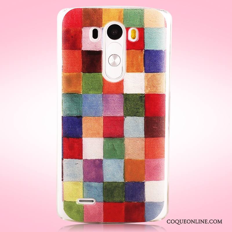 Lg G3 Peinture Protection Jaune Difficile Coque Délavé En Daim Étui