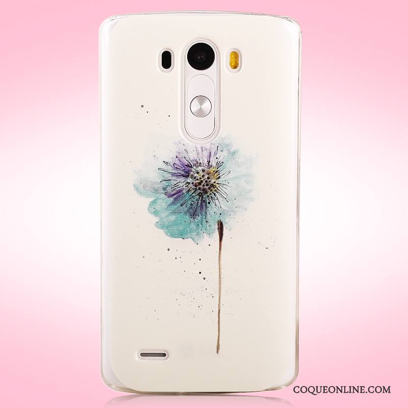 Lg G3 Peinture Protection Jaune Difficile Coque Délavé En Daim Étui