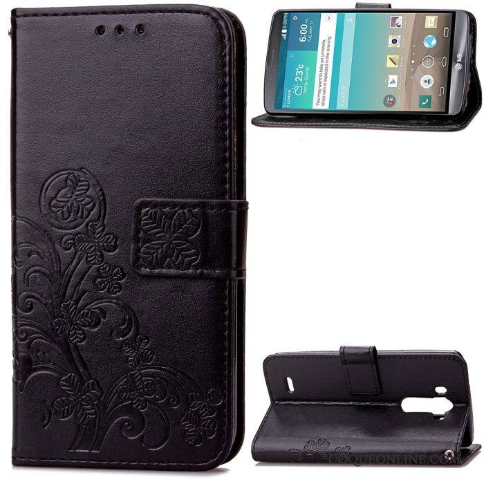 Lg G3 Téléphone Portable Incassable Étui Chanceux Protection Portefeuille Coque De Téléphone