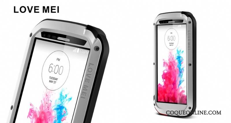 Lg G3 Verre Trempé Protection Étui Incassable Silicone Coque De Téléphone