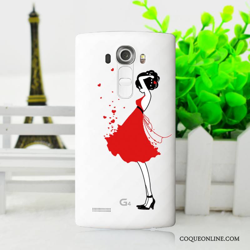 Lg G4 Fluide Doux Dessin Animé Coque De Téléphone Étui Peinture Protection Silicone