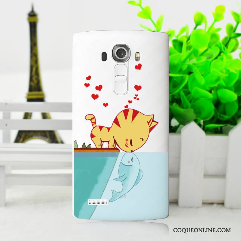 Lg G4 Fluide Doux Dessin Animé Coque De Téléphone Étui Peinture Protection Silicone