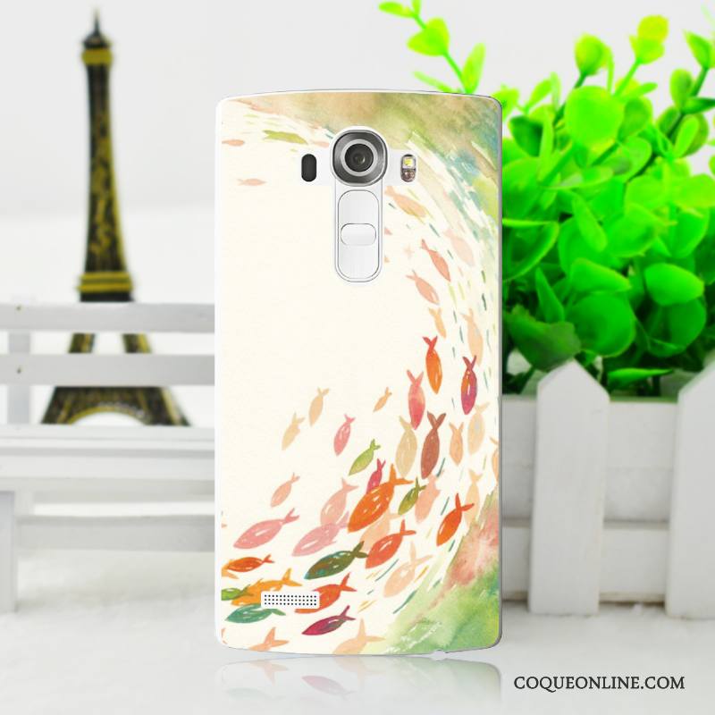 Lg G4 Fluide Doux Dessin Animé Coque De Téléphone Étui Peinture Protection Silicone