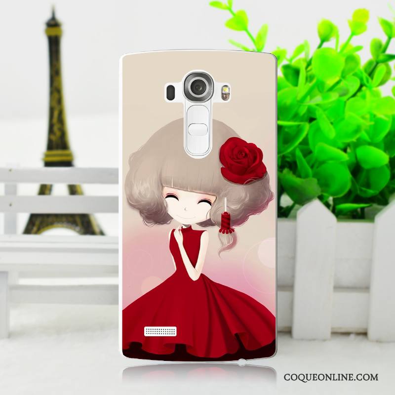 Lg G4 Fluide Doux Dessin Animé Coque De Téléphone Étui Peinture Protection Silicone