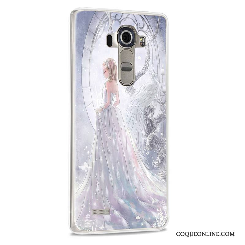 Lg G4 Téléphone Portable Coque De Téléphone Étui Créatif Violet Fluide Doux Protection