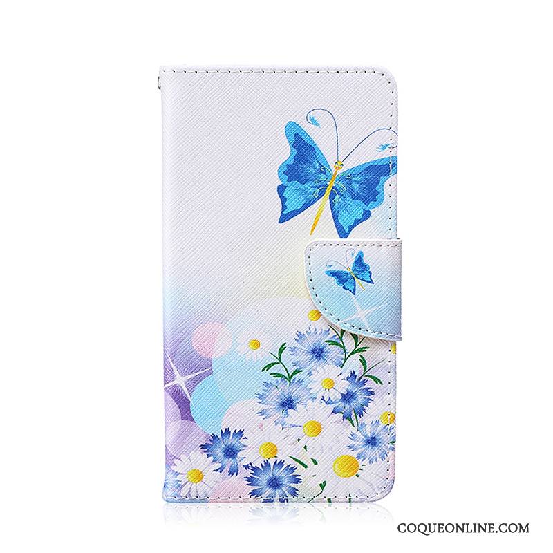 Lg G4 Étui En Cuir Protection Housse Peinture Noir Coque De Téléphone Dessin Animé