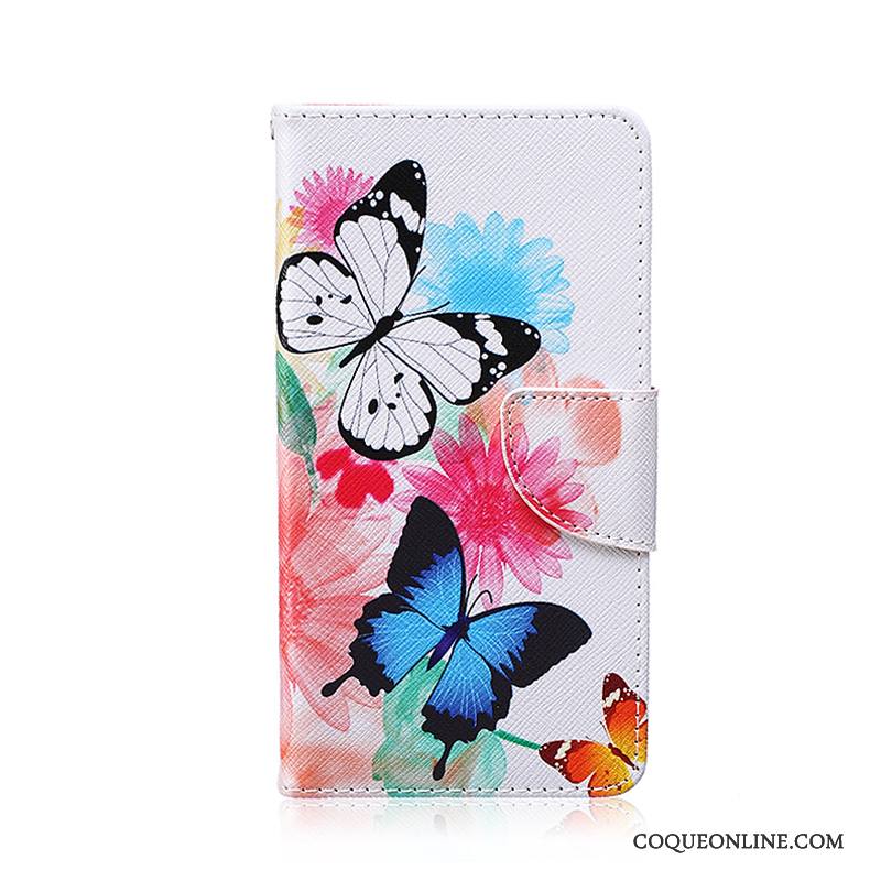 Lg G4 Étui En Cuir Protection Housse Peinture Noir Coque De Téléphone Dessin Animé