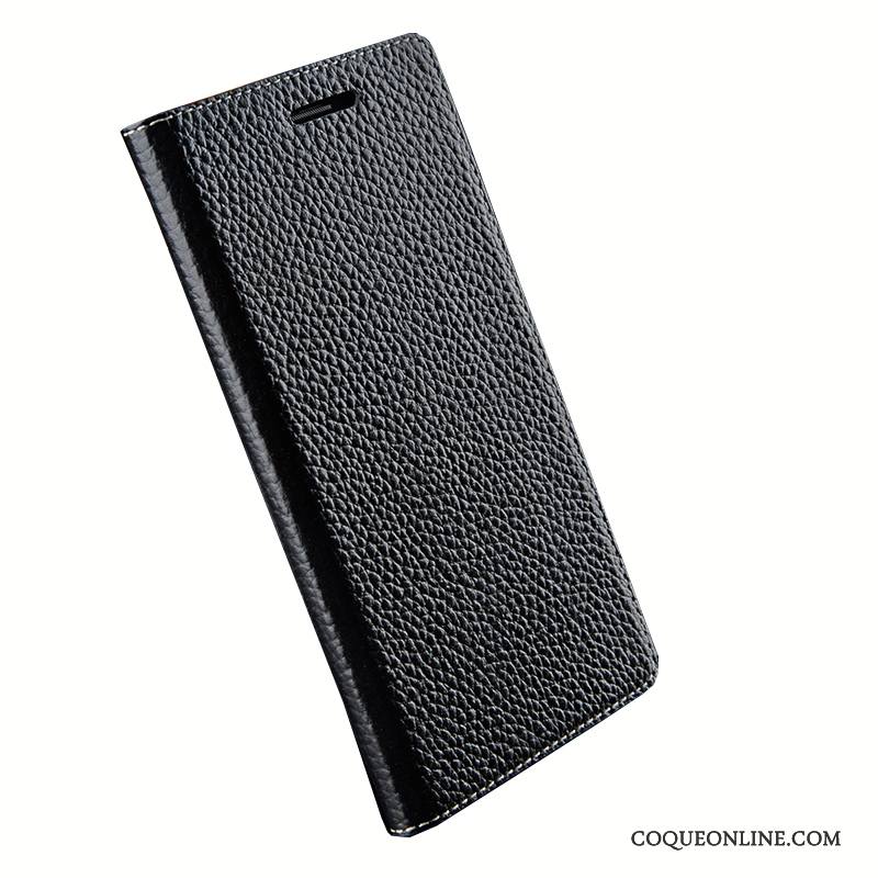 Lg G5 Clamshell Cuir Véritable Coque De Téléphone Téléphone Portable Incassable Silicone Protection
