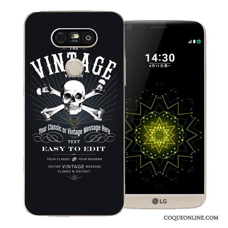 Lg G5 Coque Étui Dessin Animé Protection Peinture Longue Difficile