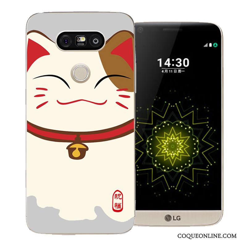 Lg G5 Coque Étui Dessin Animé Protection Peinture Longue Difficile