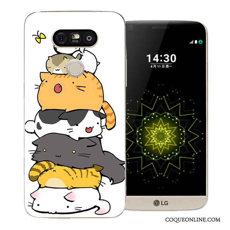 Lg G5 Coque Étui Dessin Animé Protection Peinture Longue Difficile