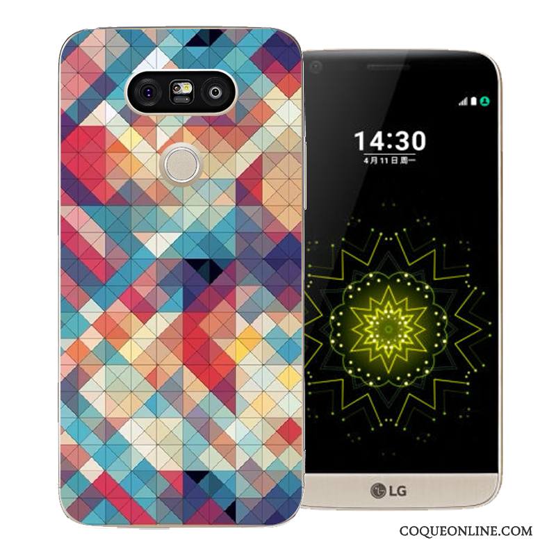 Lg G5 Coque Étui Dessin Animé Protection Peinture Longue Difficile