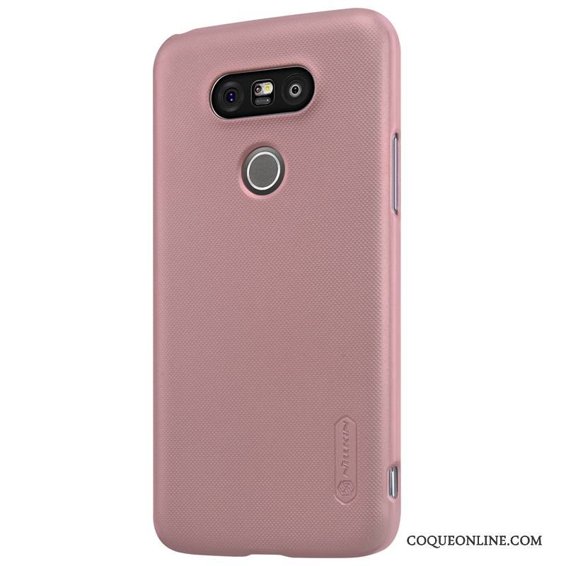 Lg G5 Protection Coque De Téléphone Étui Téléphone Portable Or Rose Délavé En Daim