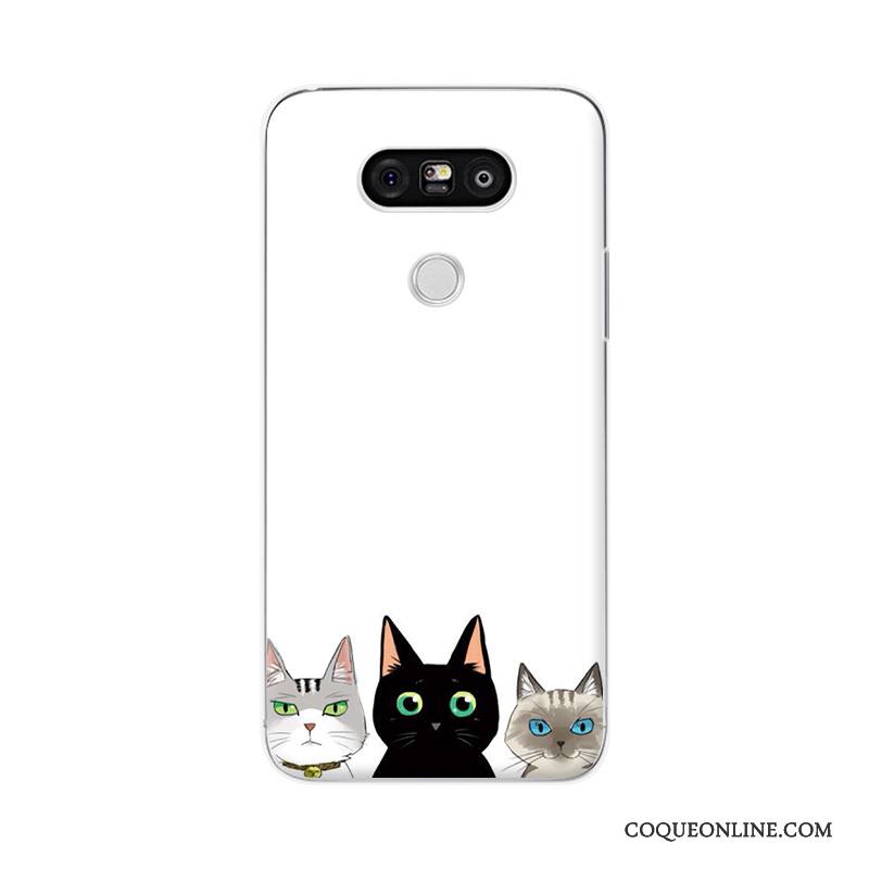 Lg G5 Protection Coque Difficile Petit Personnalité Frais Bleu