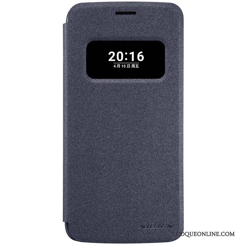 Lg G5 Étui En Cuir Téléphone Portable Bleu Protection Housse Coque De Téléphone