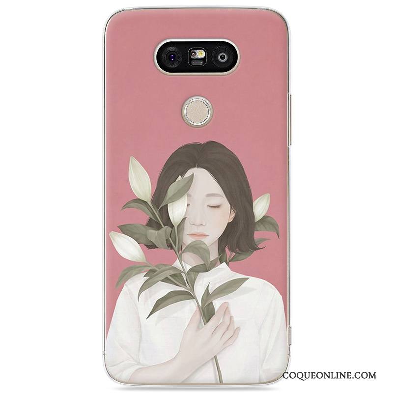 Lg G5 Étui Incassable Coque Téléphone Portable De Téléphone Art Bleu