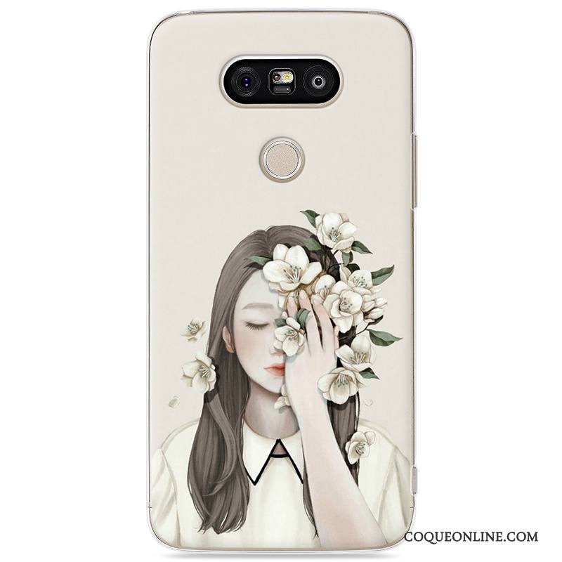 Lg G5 Étui Incassable Coque Téléphone Portable De Téléphone Art Bleu