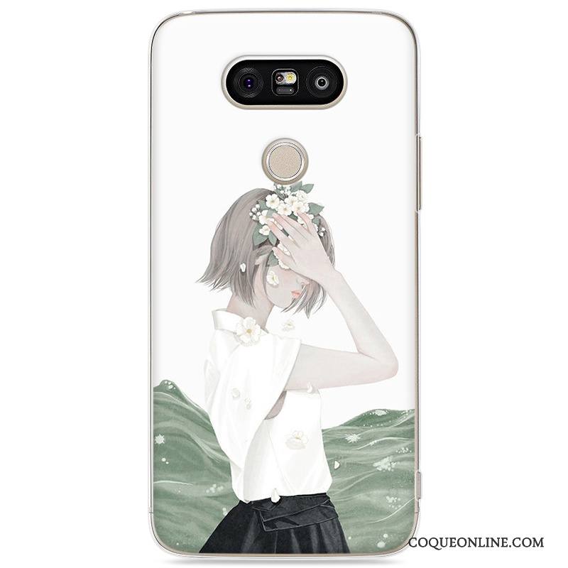 Lg G5 Étui Incassable Coque Téléphone Portable De Téléphone Art Bleu