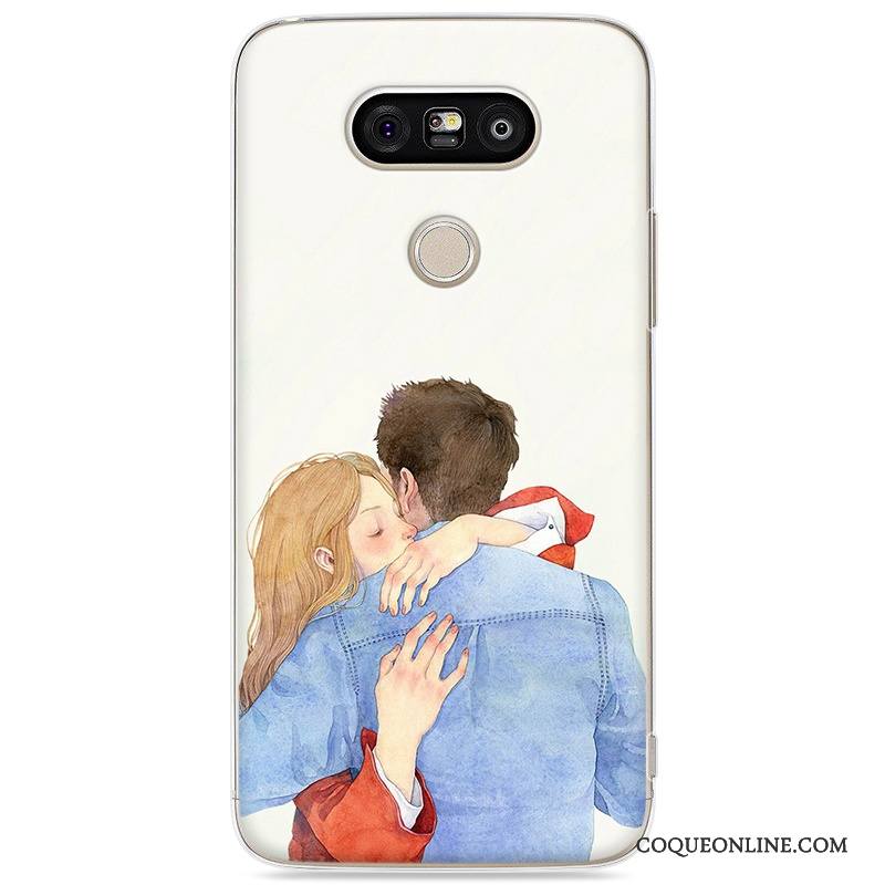 Lg G5 Étui Incassable Coque Téléphone Portable De Téléphone Art Bleu