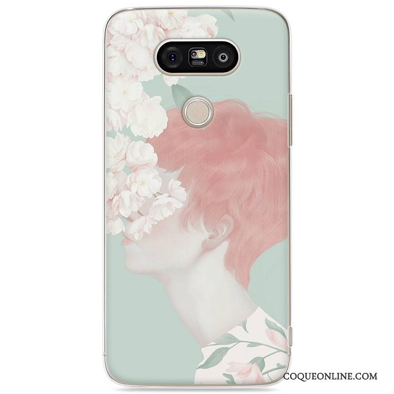 Lg G5 Étui Incassable Coque Téléphone Portable De Téléphone Art Bleu